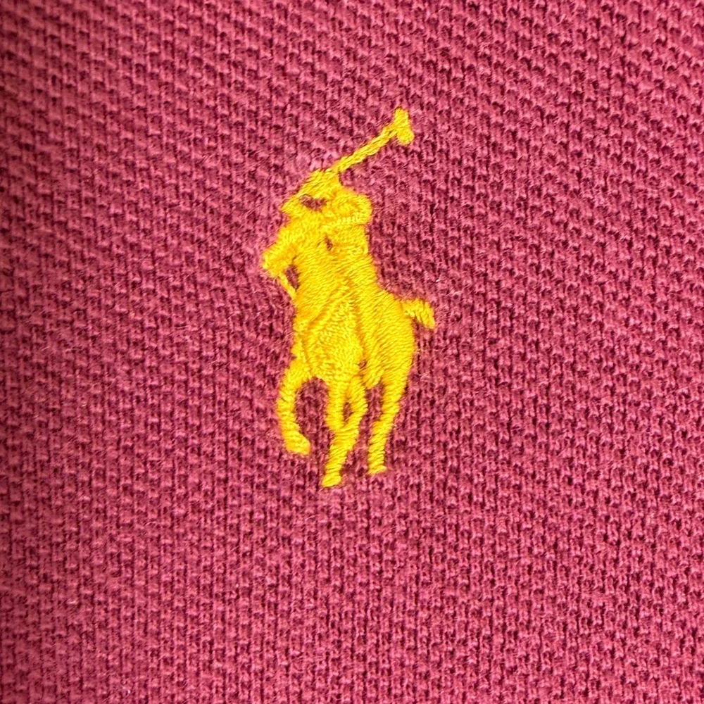 Vintage Polo Ralph Lauren Polo Shirt Men XL Maroon Long Sleeve Classic Pony Golf